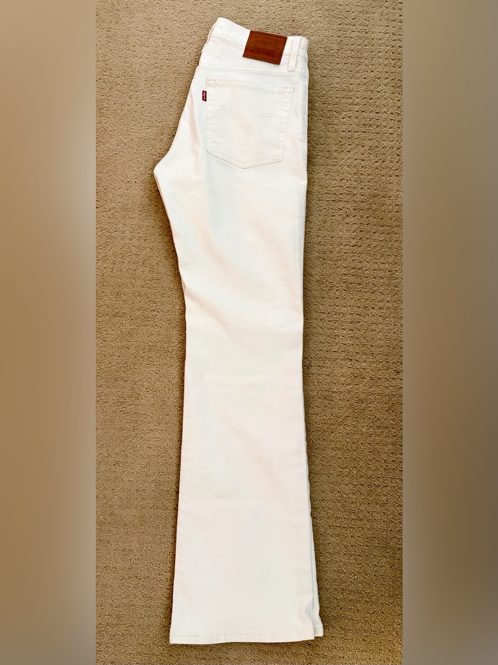 Levi's Women's White Boot Cut Jeans